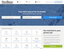 Tablet Screenshot of jobs.news-herald.net